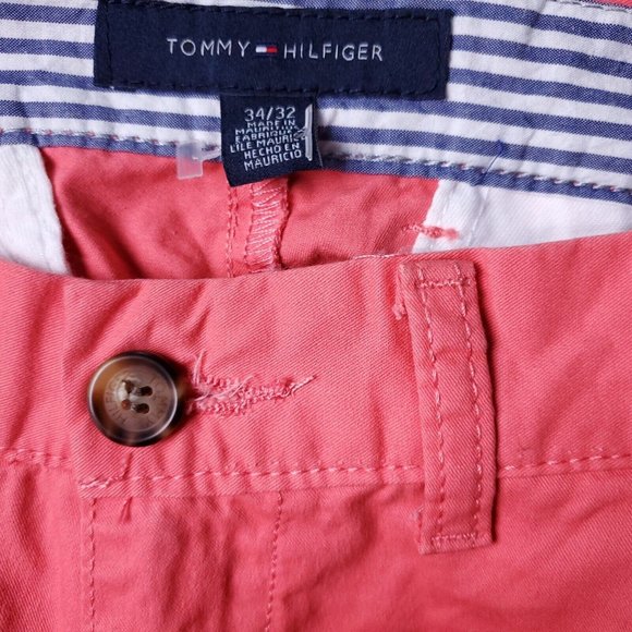 Tommy Hilfiger Chino Pants Mens 34 x32 Pink - Picture 4 of 7